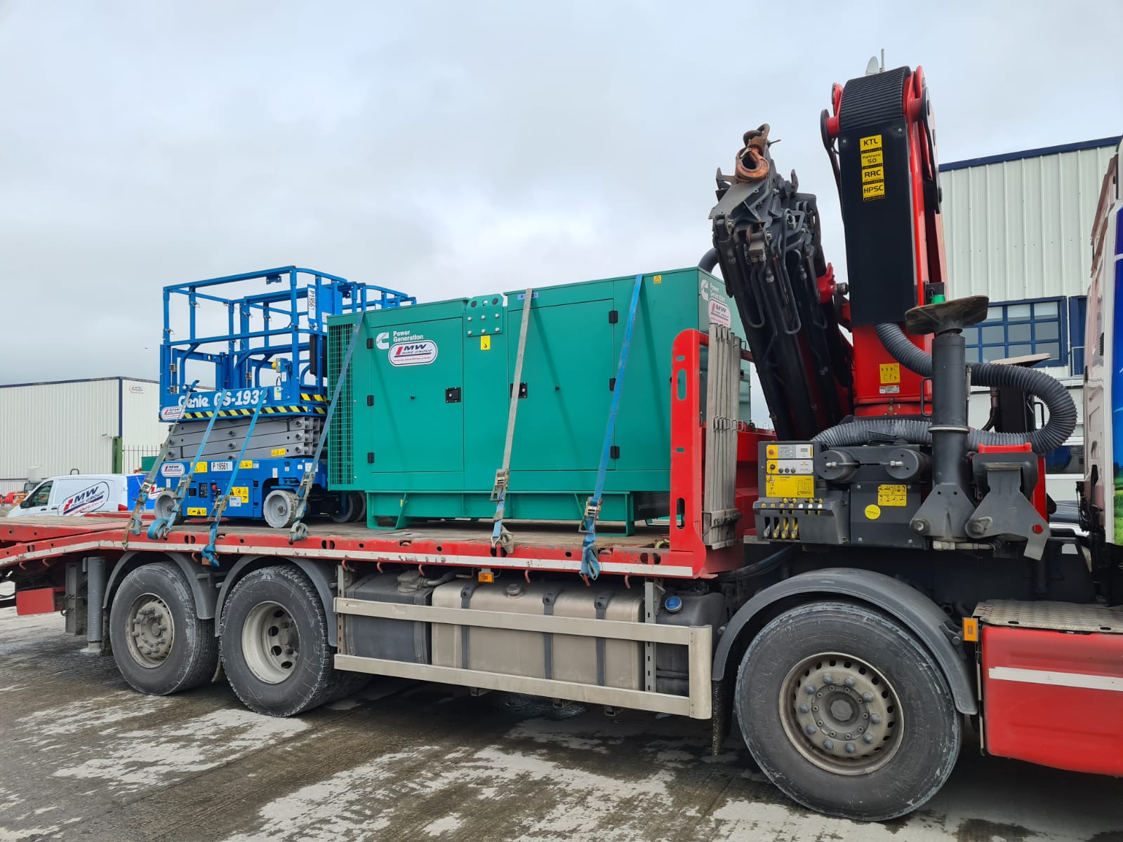 New 90 kva Cummins and 2 x Genie 1932s...SOLD...to Wexford
